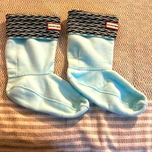 Hunter Baby Blue Fleece Boot Socks